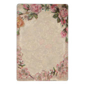 ヴィンテージロマンスカップル：アンティークバラガーリーラブ ミニクリップボード (裏面)