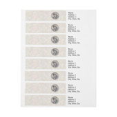 ヴィンテージロマンスカップル:アンティークバラガーリーラブ ラップアラウンド宛名ラベル (シート)