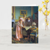 ヴィンテージロマンスグリーティングカード カード (黄色い花)