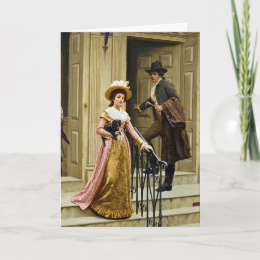 ヴィンテージロマンスグリーティングカード カード (正面)