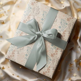 ヴィンテージロマンスパターンフローラ ラッピングペーパー