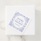 ヴィンテージロマンスフローラ結婚式の引き出物ラベル フェイバータグ (インサイチュ)