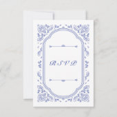 ヴィンテージロマンスフローラRSVPカード 出欠カード (裏面)