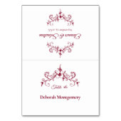 ヴィンテージロマンスブルゴーニュ結婚フローラ座席表 テーブルナンバー (正面)