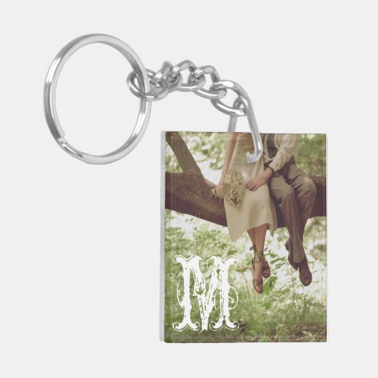 ヴィンテージロマンスラブカップル10代の若者キーチェーン キーホルダー (正面左)