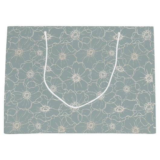 ヴィンテージロマンスームレスパターン ラージペーパーバッグ (正面)