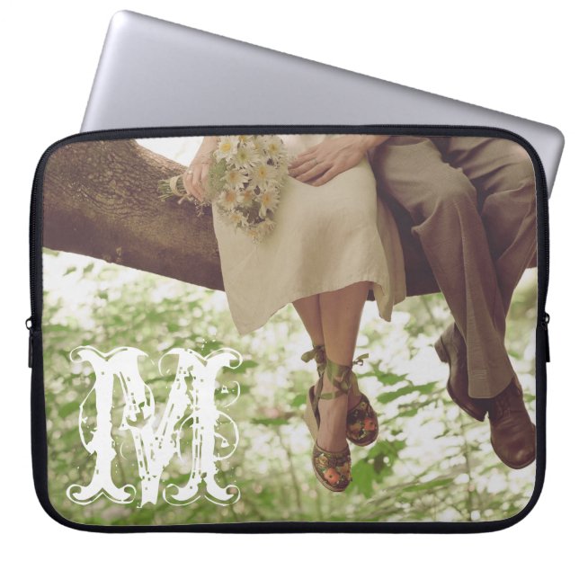ヴィンテージロマンス愛クーデター15インチノートパソコンのケース ラップトップスリーブ (正面)