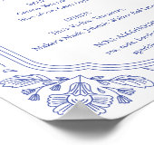 ヴィンテージロマンス結婚フローラバー標識 ポスター (角)