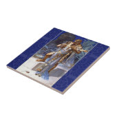 ヴィンテージロマンチックなカップルのアンソニーとクレオパトラキス タイル (側面)