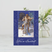 ヴィンテージロマンチックなカップルのアンソニーとクレオパトラキス 招待状 (スタンド正面)