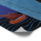 ヴィンテージロマンチックなカップルOui ポスター (角)