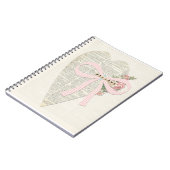 ヴィンテージロマンチックなノート粗末でシックなコラージュ ノートブック (左側)