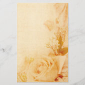 ヴィンテージロマンチックなバラパーチメント文房具 便箋 (正面)