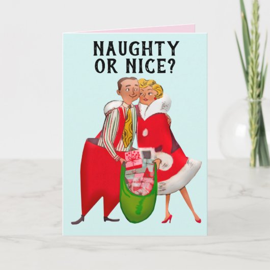 ヴィンテージロマンチックな妻のクリスマスカード シーズンカード (正面)