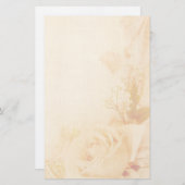 ヴィンテージロマンチックな色あせたバラ羊飼い文房具 便箋 (正面/裏面)