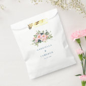 ヴィンテージロマンチックな花模様イン結婚ブルー フェイバーバッグ (封をした状態)