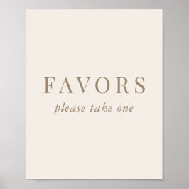 ヴィンテージロマンチックな金ゴールドとアイボリーウェディング好意サイン ポスター