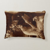 ヴィンテージロマンチックな音楽、愛とロマンス愛好家 アクセントクッション (裏面)