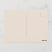 ヴィンテージロマンチックカップルはがき ポストカード (裏面)