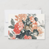 ヴィンテージロマンチックコテージコアフローラ詳細 出欠カード (裏面)