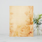 ヴィンテージロマンチックバラパーチメントレターヘッド (スタンド正面)