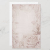 ヴィンテージロマンチックバラ文房具 便箋 (正面/裏面)