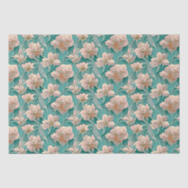 ヴィンテージロマンチックフローラデザイン 薄葉紙