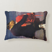 ヴィンテージロマンチックラブロマンスオンビーチ アクセントクッション (裏面)