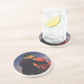 ヴィンテージロマンチックラブロマンスオンビーチ コースター (側面)