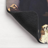 ヴィンテージロマンチックラブロマンスオンビーチ マウスパッド (コーナー)