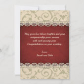 ヴィンテージロマンチックレッドローゼスシャディムバラクカード (裏面)