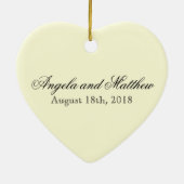 ヴィンテージロマンチック第1キスカップルの形見 セラミックオーナメント (裏面)