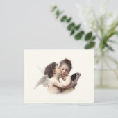 ヴィンテージロマンチック第1キスキューピッドとサイチェ ポストカード (スタンド正面)