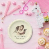 ヴィンテージロマンチック第1キス ペーパープレート (パーティー)