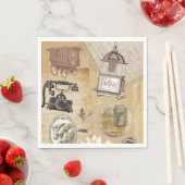 ヴィンテージロマンチック紙ナプキンス スタンダードランチョンナプキン (インサイチュ)