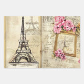 ヴィンテージロマン素朴チパリ ラッピングペーパーシート (正面)