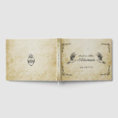 ヴィンテージロマン結婚ティックのゲストブック ゲストブック (全面)