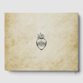 ヴィンテージロマン結婚ティックのゲストブック ゲストブック (裏面)