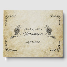 ヴィンテージロマン結婚ティックのゲストブック ゲストブック