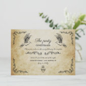 ヴィンテージロマン結婚ティックのパーティの招待状 招待状 (スタンド正面)