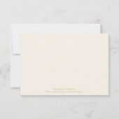 ヴィンテージロマン絵を描ティックバラ結婚式RSVP 出欠カード (裏面)