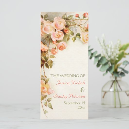 ヴィンテージロマン絵画ティックなバラ結婚計画 プログラム (スタンド正面)