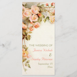 ヴィンテージロマン絵画ティックなバラ結婚計画 プログラム