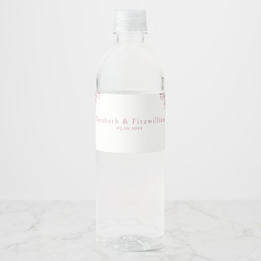ヴィンテージロマン縁どスク結婚の枠 ペットボトルラベル (正面)