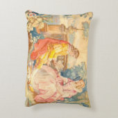 ヴィンテージロマン読ティックなカップルの著書 アクセントクッション (裏面(縦))