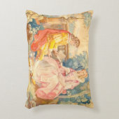 ヴィンテージロマン読ティックなカップルの著書 アクセントクッション (正面(垂直))