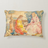 ヴィンテージロマン読ティックなカップルの著書 アクセントクッション (裏面)