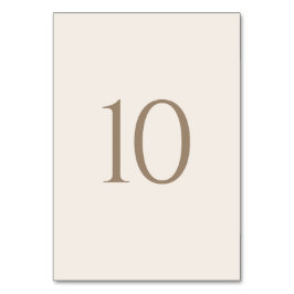 ヴィンテージロマン金ゴールドとアイボリー結婚ズ テーブルナンバー