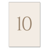 ヴィンテージロマン金ゴールドとアイボリー結婚ズ テーブルナンバー (裏面)