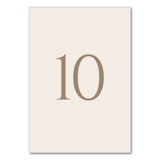 ヴィンテージロマン金ゴールドとアイボリー結婚ズ テーブルナンバー (正面)